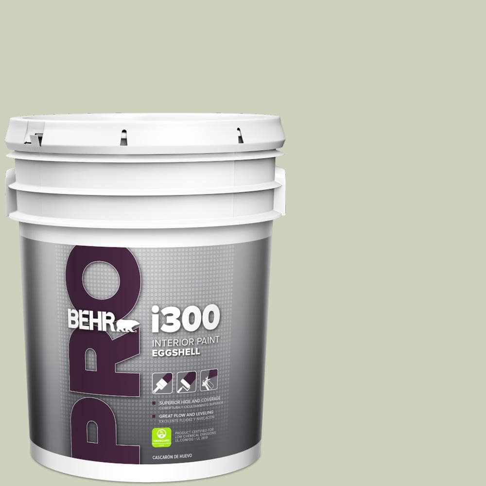 BEHR PRO 5 gal. #PPU10-09 Chinese Jade Eggshell Interior Paint