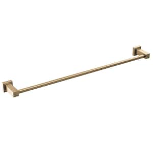 Velum 24 in. Wall Mounted Single Towel Bar in Champagne Bronze