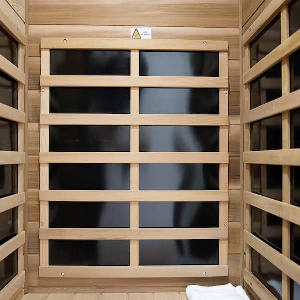 1-Person Far Infrared Sauna with 8 Carbon Crystal Heaters, Bluetooth  Speakers, LED Display, and Button Control SF-W632-S015 - The Home Depot