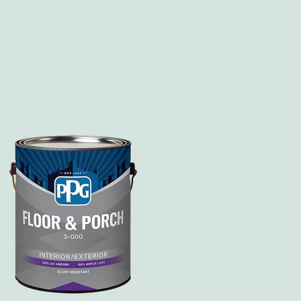 PPG 1 gal. PPG1136-3 Morning Breeze Satin Interior/Exterior Floor and Porch Paint