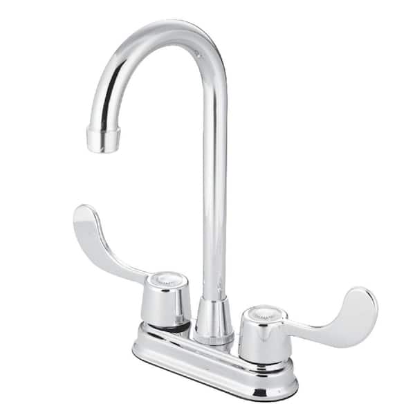 Vista 2-Handle Bar Faucet Deckplate included in Polished Chrome