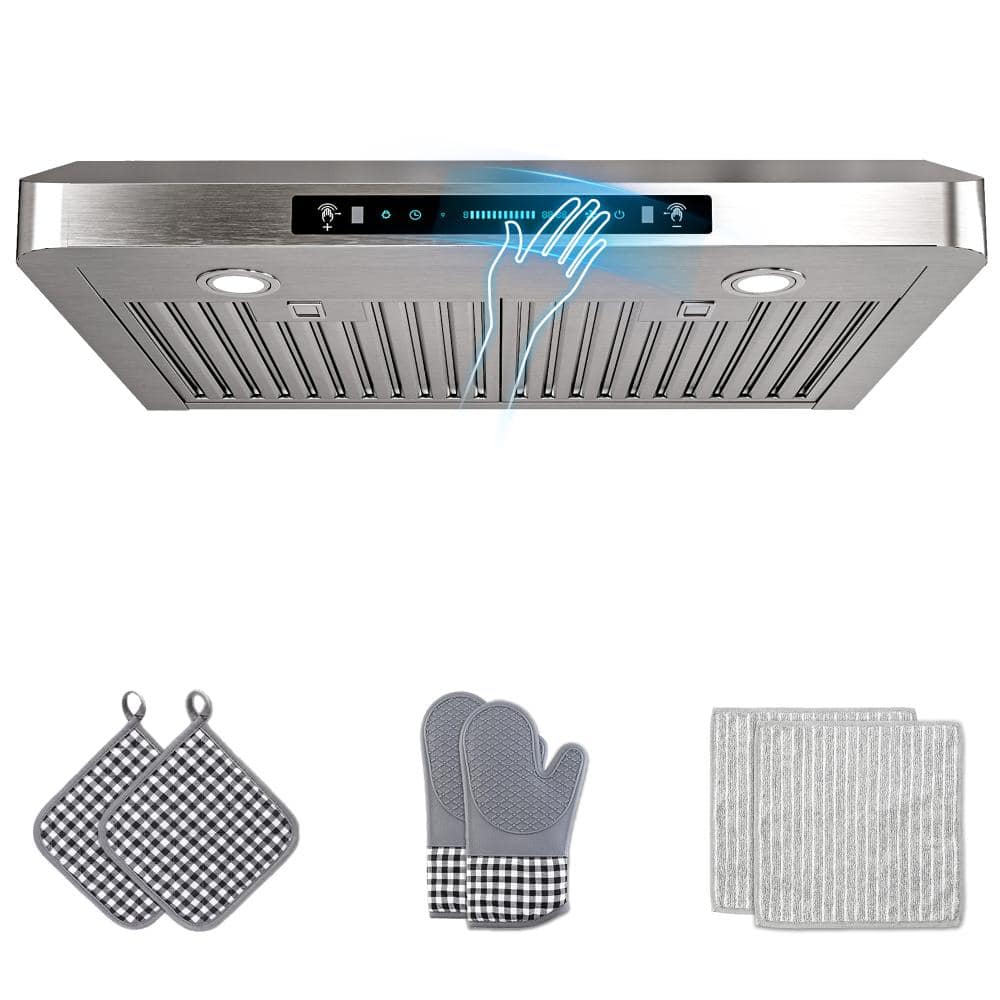 30 in. 300 CFM Ducted Under Cabinet Range Hood in Stainless with 3-Venting Options, Touch and Gesture Control, Remote price history on PriceWatchPro