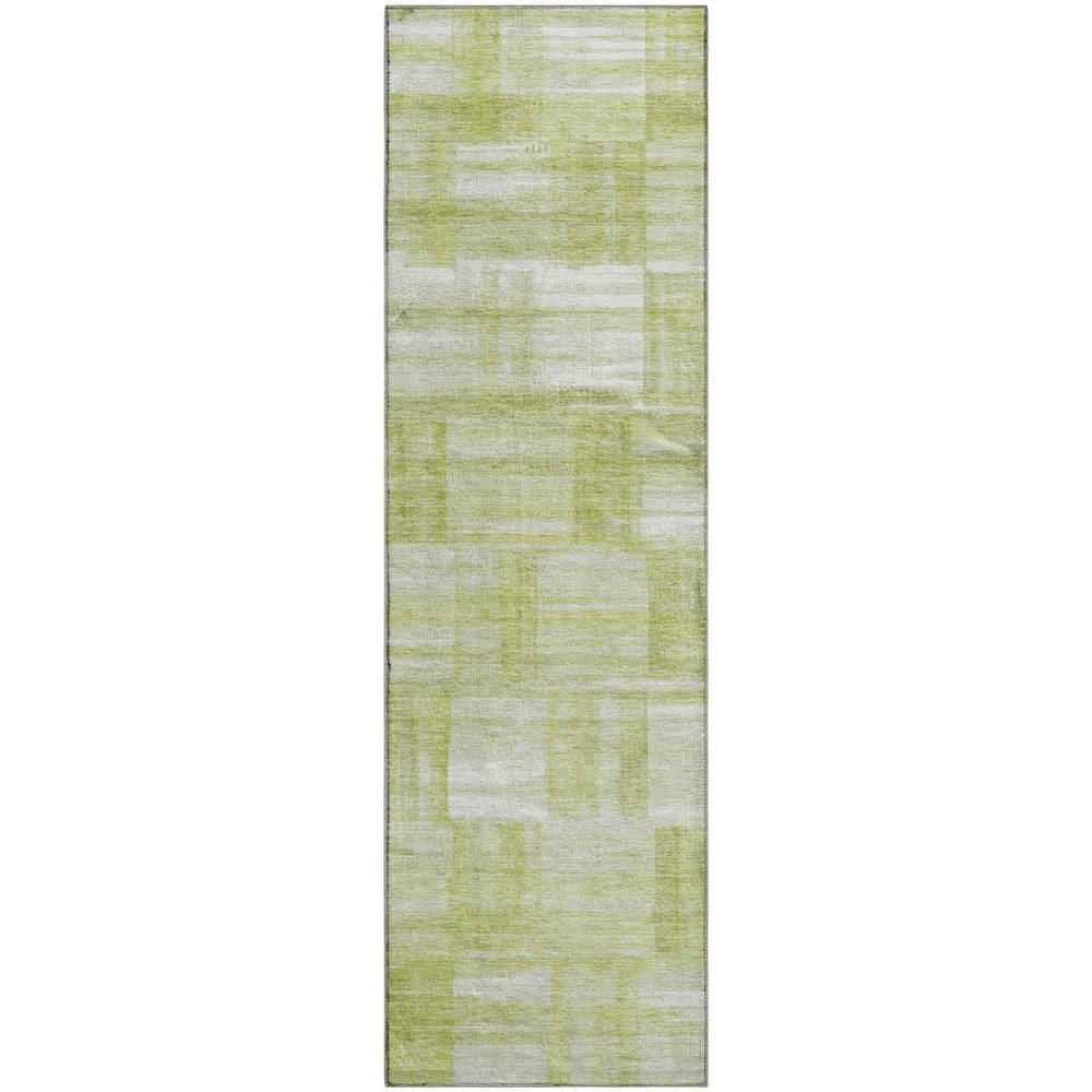 Addison Rugs Mayfield Premium Machine Washable Abstract AMF2517 Aloe 2 ...