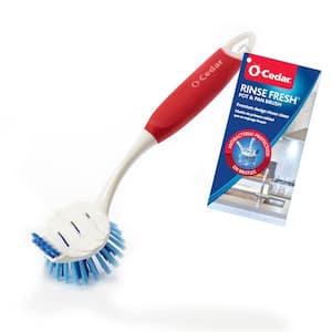 2024 Dishwashing Brush, Brush With Detergent Container, Easy Clean