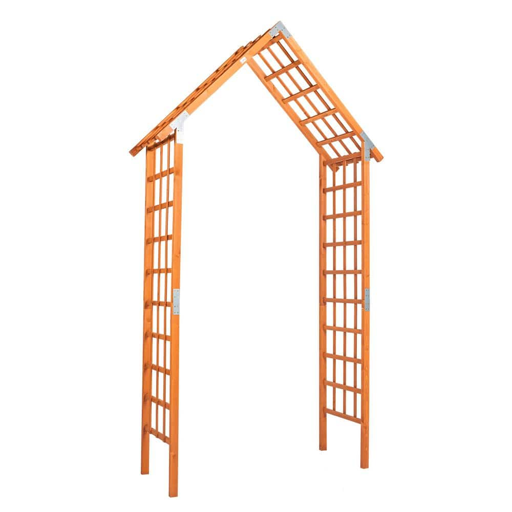 Karl home 113 in. x 53.9 in. Wooden Garden Arbor K1G61000115 - The Home ...