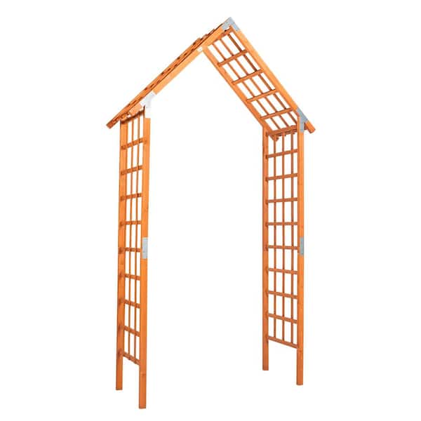 113 in. x 53.9 in. Wooden Garden Arbor