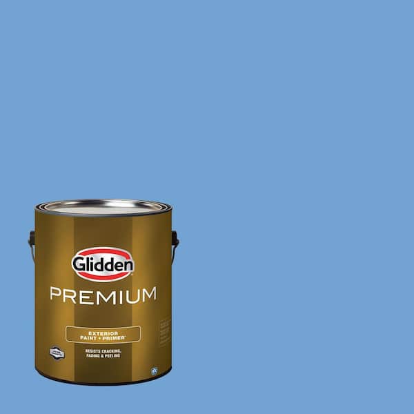 Glidden Premium 1 gal. PPG1242-4 Overcast Flat Exterior Latex Paint