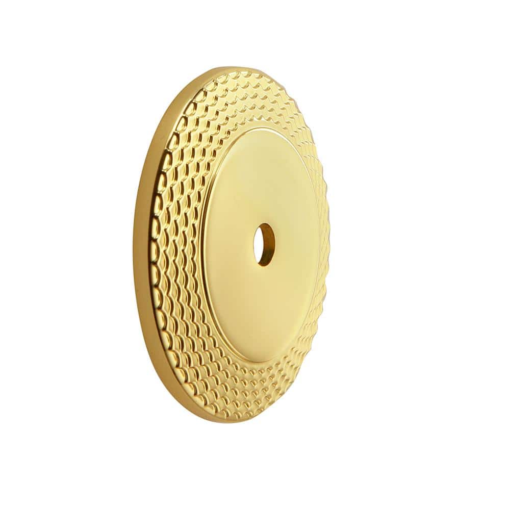 Paris 1-1/2 in. (38 mm) Traditional Polished Gold Mermaid Scale Cabinet Backplate price history on PriceWatchPro