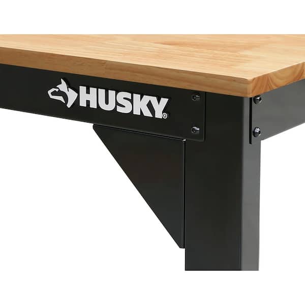 Costway 48 in. Adjustable Workbench Solid Oak Wood Top 2000 lbs. Heavy-Duty  Worktable TH10020NA - The Home Depot