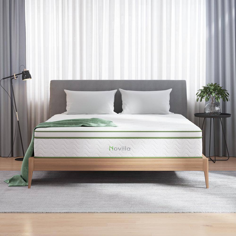 Novilla King Medium Hybrid 12 in. Mattress BedinaBox Mattresses HDM0202212K The Home Depot