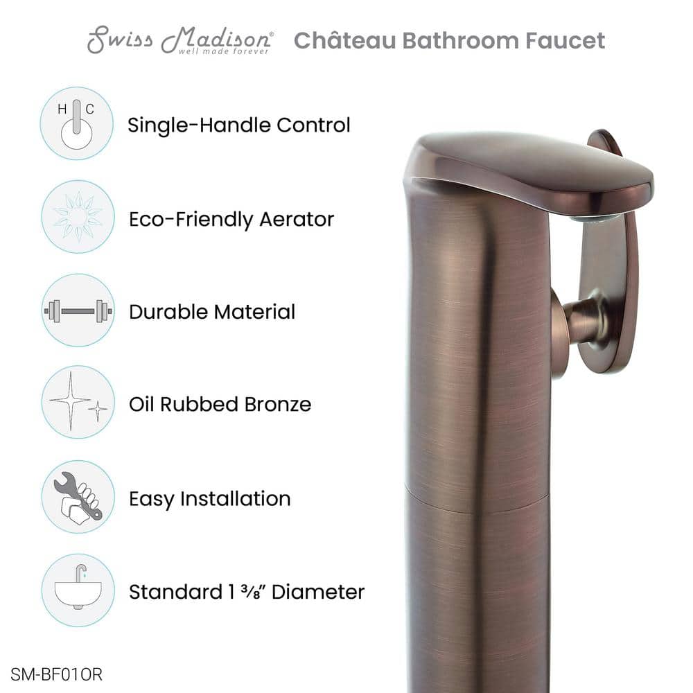 Chateau High Arc 11'' Single-Handle Bathroom Faucet in Oil Rubbed Bronze