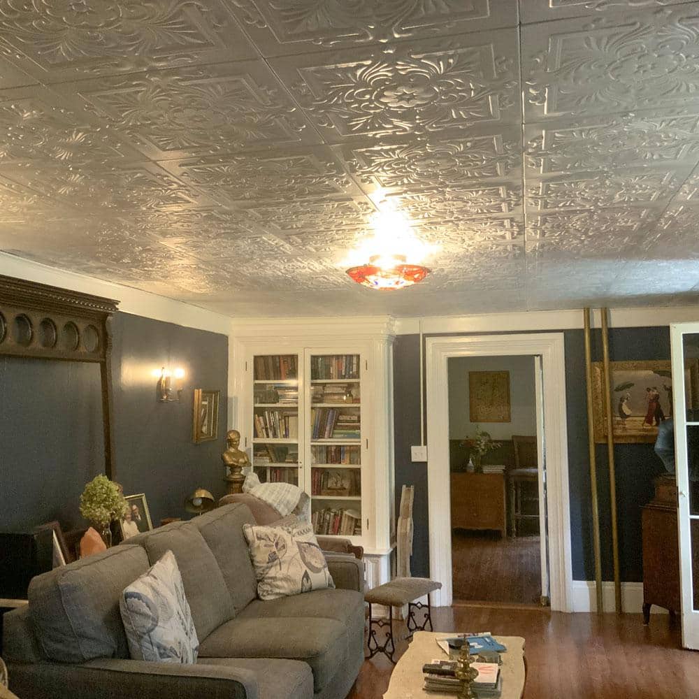 Victorian White Polystyrene Glue-Up Ceiling Tile Set