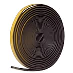 1/2 in. x 1/4 in. x 20 ft. Brown Silicone Self-Stick Weatherseal
