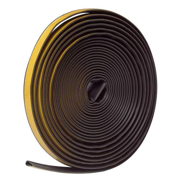 Frost King 1/2 in. x 1/4 in. x 20 ft. Brown Silicone Self-Stick Weatherseal