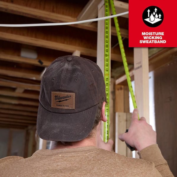 Milwaukee Waxed Canvas Adjustable Hat-Green M772E - The Home Depot