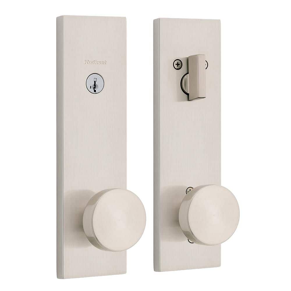 Pismo Satin Nickel Keyed Entry Set Single Cylinder Door Handleset ft SmartKey Security price history on PriceWatchPro