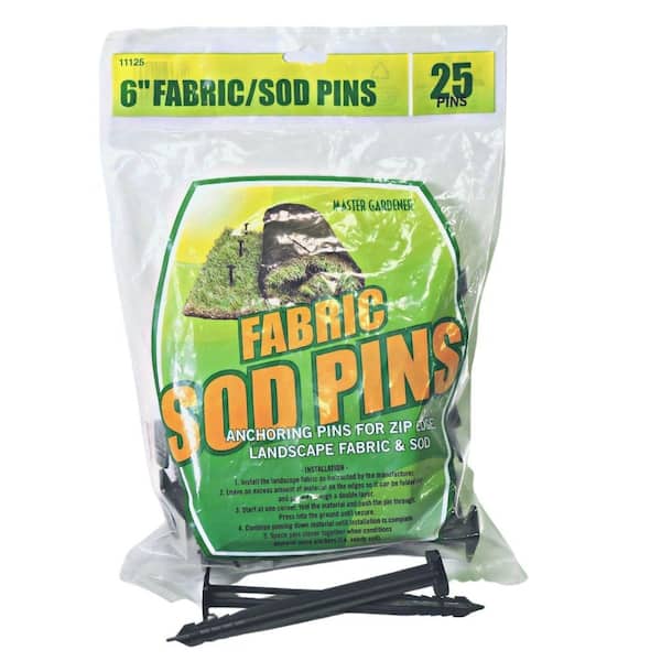 Master Mark 6 in. Anchoring Pins for Landscape Fabric, Sod, and ZipEdge Brand Products, 25-Pack