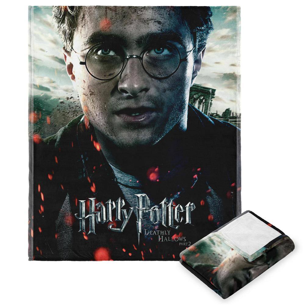 THE NORTHWEST GROUP Harry Potter Deathly Hallows Pt 2 Multi-Colored Silk Touch Throw Blanket