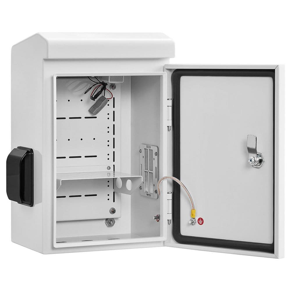 Outdoor Electrical Enclosure, IP65 Waterproof Cold-Rolled Steel Junction Box with Fan & Thermostat, 16 x 12 x 8 in. price history on PriceWatchPro