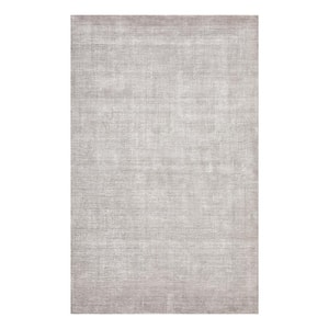 Lodhi Contemporary Solid Mist 8 ft. x 10 ft. Hand-Knotted Area Rug