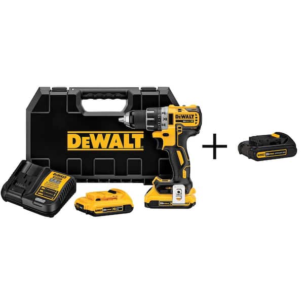 DEWALT 20V MAX Lithium-Ion 1/2 in. Cordless Drill Driver and 20V MAX Compact Lithium-Ion 1.5Ah Battery