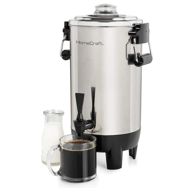 102 Cups Capacity Electric Single Wall Coffee Urn Stainless Steel 120V,  1000W