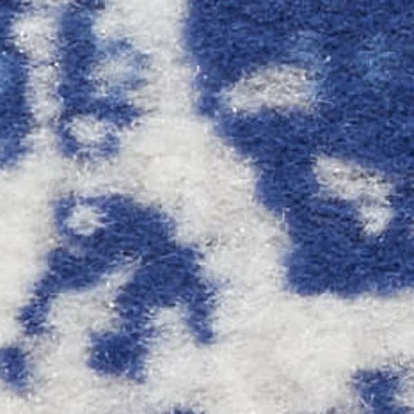 8 ft. x 12 ft. Blue Abstract Washable Area Rug