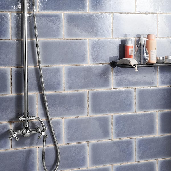 Winston Blue 6 in. x 12 in. Glazed Wall Porcelain Tile (10.76 sq. ft./Case)