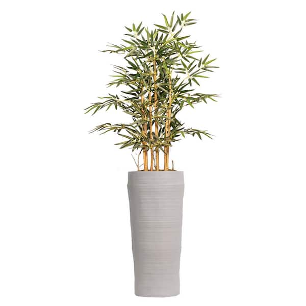 VINTAGE HOME 38" High Artificial Bamboo Tree With Fiberstone Planter