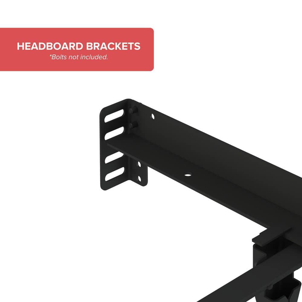 King Size Low-Profile Metal Box-Spring Frame with Large Rollers