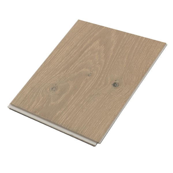CALI Take Home Sample - Waterproof Core Tawny Oak Engineered Hardwood Flooring - 7-15/32 in. x 6 in.