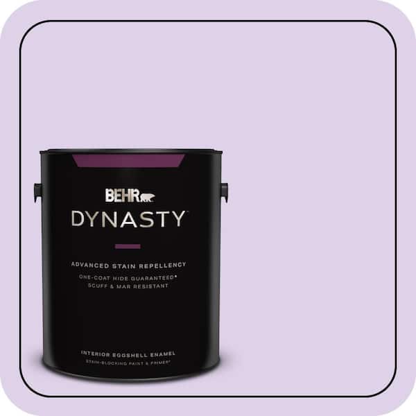 BEHR DYNASTY 1 gal. #P570-1 Teary Eyed Eggshell Enamel Interior Stain-Blocking Paint & Primer