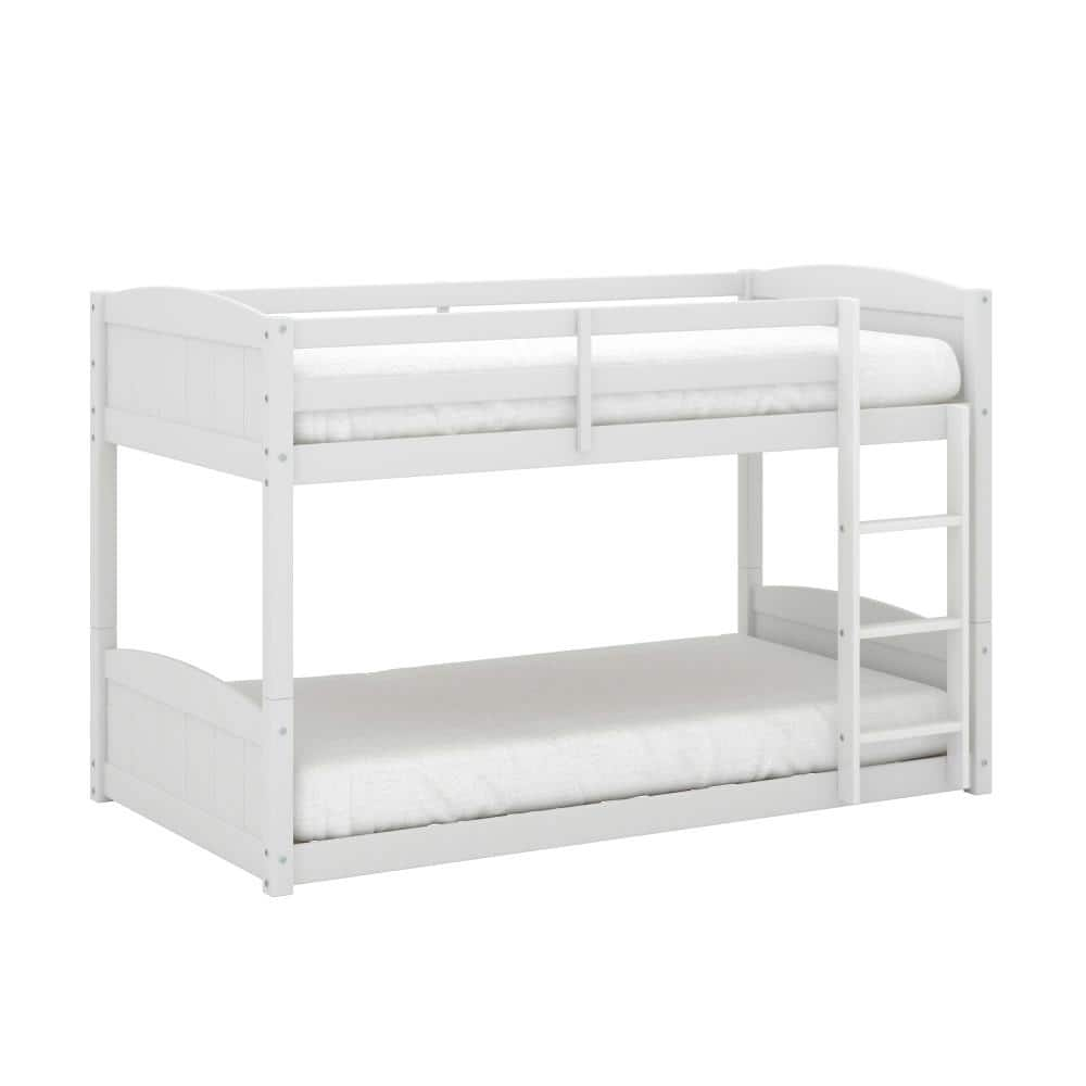 Hillsdale Furniture Twin Over Twin Alexis Wood Arch Floor Kids' Bunk Bed White