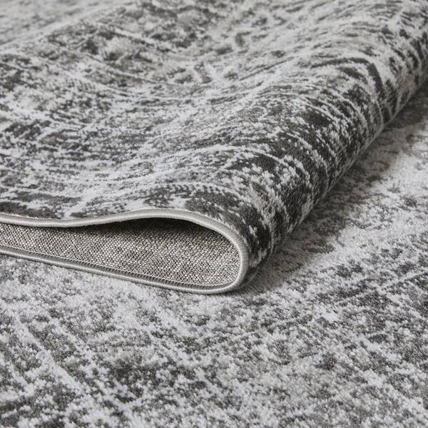 LOOMAKNOTI Rhane Aberd Gray 7 ft. 10 in. x 9 ft. 10 in. Oriental
