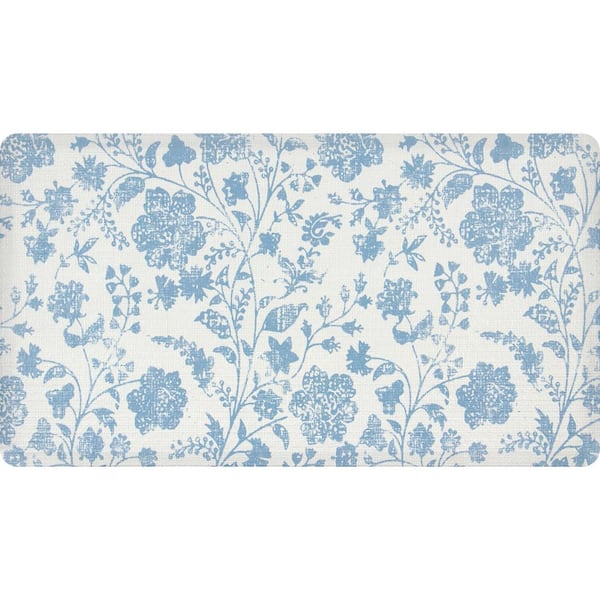 Floral 20 in. x 36 in. Comfort Mat