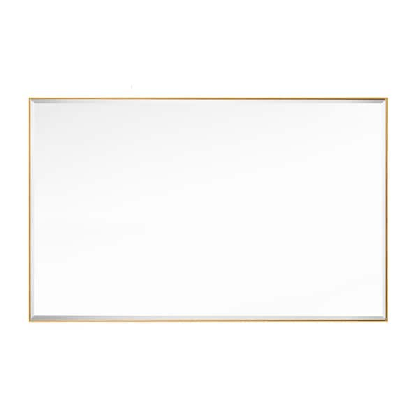 GETLEDEL 48 in. W x 30 in. H Rectangular Aluminum Framed Beveled Edge ...