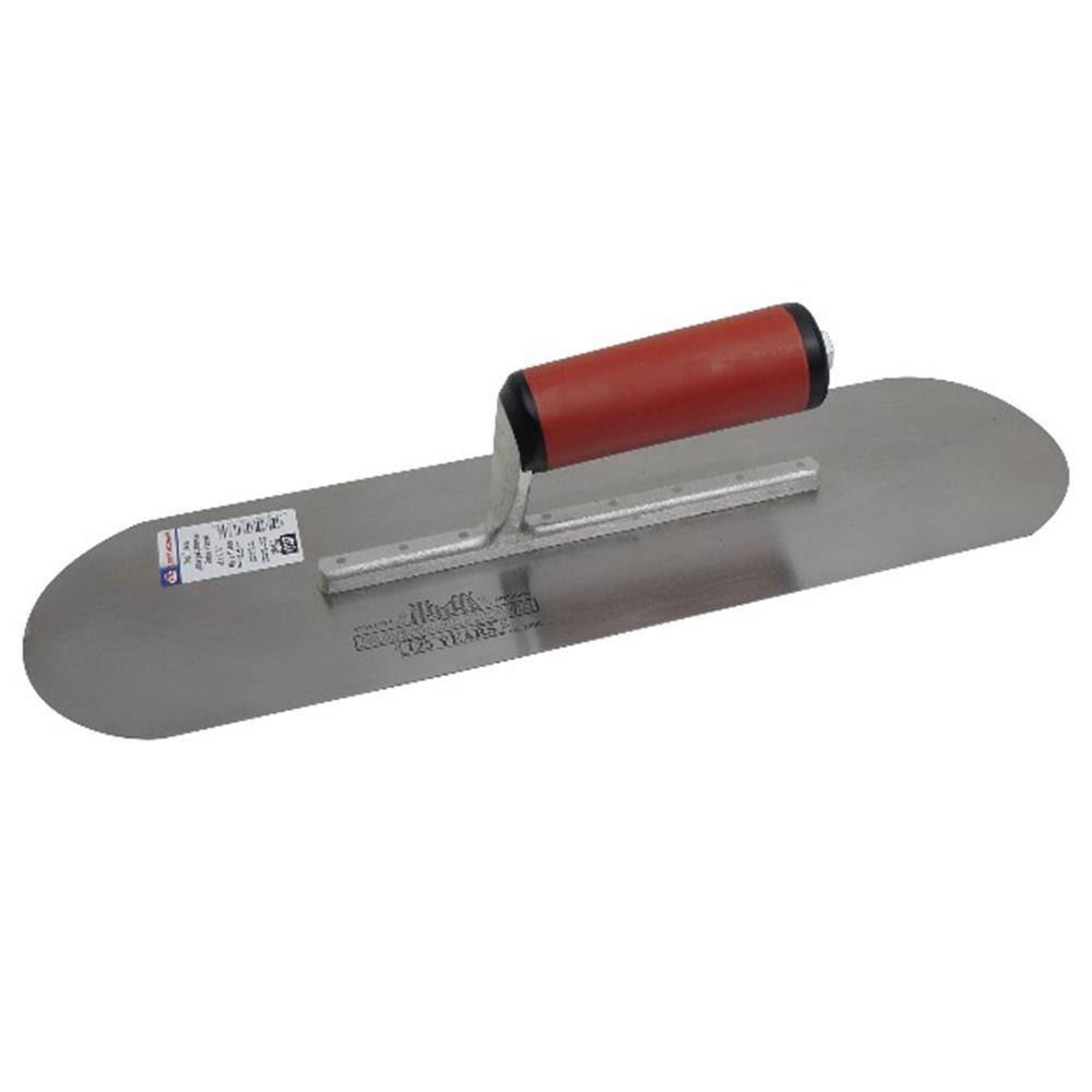 MARSHALLTOWN 16 in. x 4-1/2 in. Pool Trowel with Straight DuraSoft Handle  SP16D The Home Depot