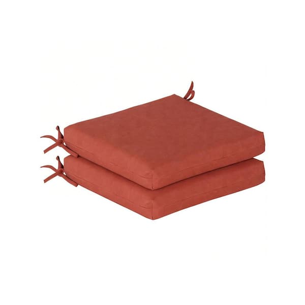 20 in. x 20 in. Square Outdoor Seat Cushion (2-Pack)