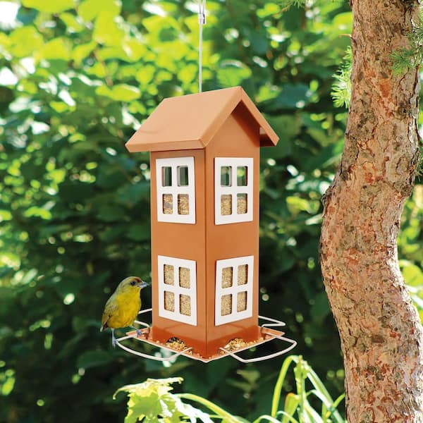 How to make a bird feeder and seed dispenser for the birds in your garden -  DIY - Woodworking 