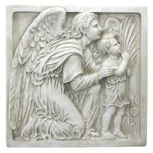 24 in. x 24 in. Guiding Angel by artist Ellen Mary Rope (1855-1934) Sculptural Frieze Wall Plaque