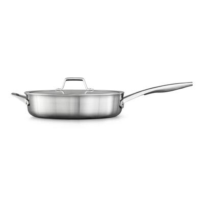 Premier 5 qt. Stainless Steel Saute Pan with Glass Lid