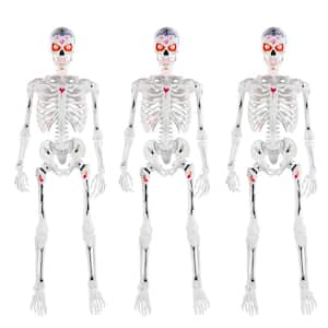 Home Accents Holiday 3-Pack 5 ft. Grave & Bones LED