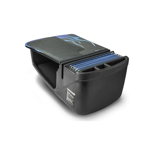 AutoExec Efficiency GripMaster Car Desk Blue Steel Flames