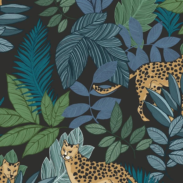 Envy Cheetin Night Matte Non Woven Removable Paste The Wall Wallpaper Sample