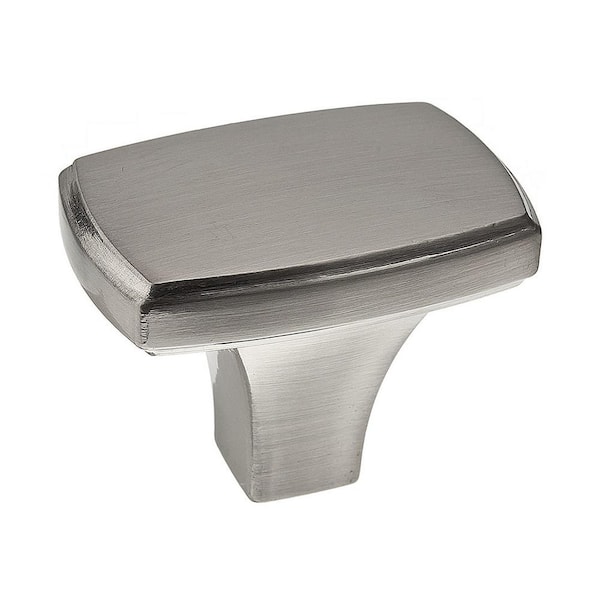 Richelieu Hardware Prevost Collection 1-11/16 in. (43 mm) x 1-1/8 in. (28 mm) Brushed Nickel Transitional Cabinet Knob
