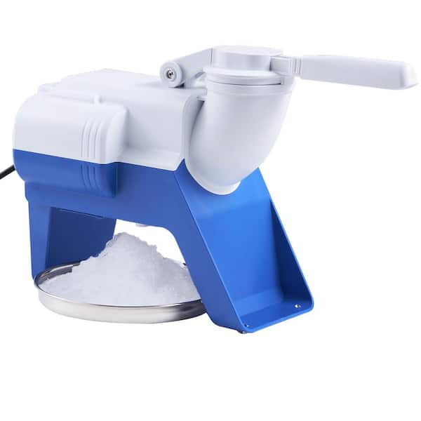 Electric Ice Crusher Machine, 2816 oz. /H, White, Snow Cone Machine with 2 Blades, Shaved Ice Machine, 220 Watt Shaver