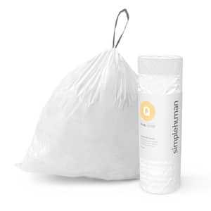 Plasticplace White Drawstring Lavender and Soft Vanilla Scented Garbage Can Liners Code J Compatible (200 Count) 10-10.5 Gallon / 38-40 Liter