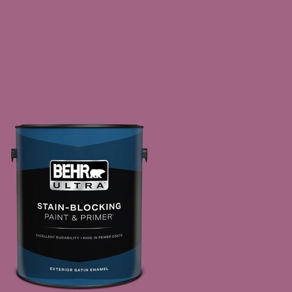 BEHR ULTRA 1 gal. #M120-6 Love Poem Satin Enamel Exterior Paint & Primer