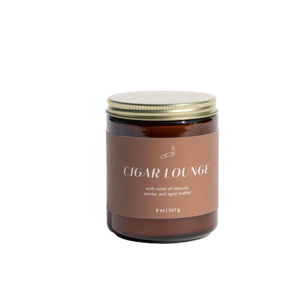 Cigar Lounge Soy Candle - Amber Jar