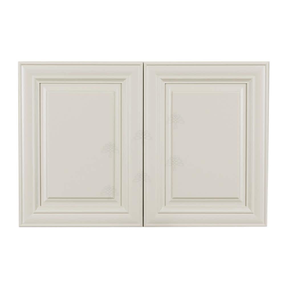 Princeton Assembled 36 in. x 21 in. x 12 in. 2-Door Wall Cabinet no Shelf in Off-White price history on PriceWatchPro